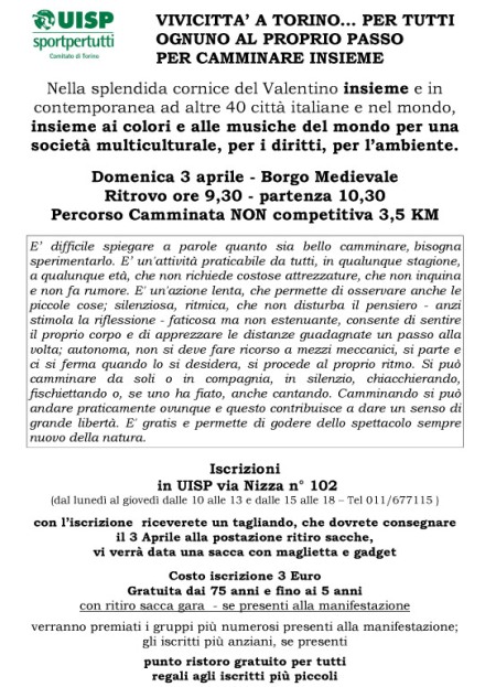 Vivicittà non competitiva